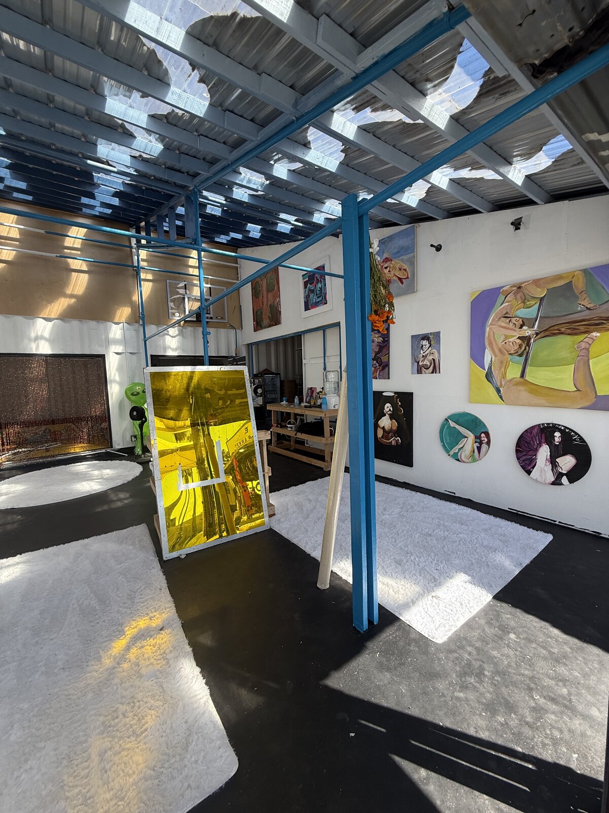 Project Room — The north wall and project room