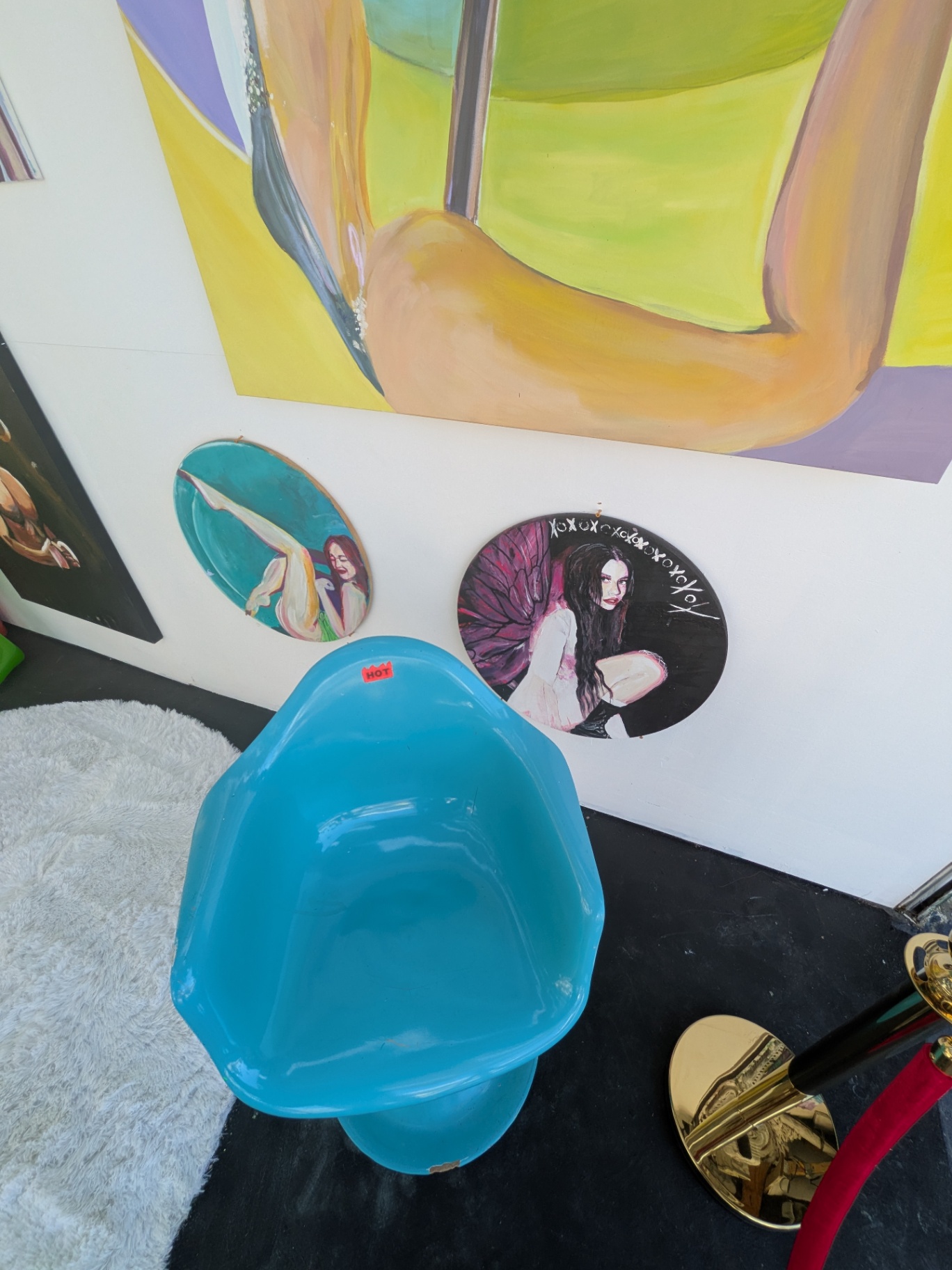 The Tondo Wall — Round works beneath the big canvases