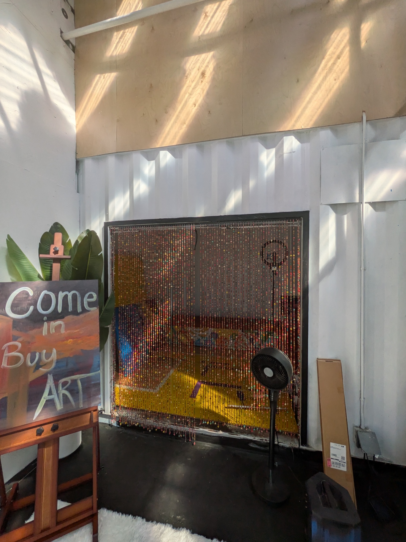 The Beaded Curtain — Through to the back of the gallery
