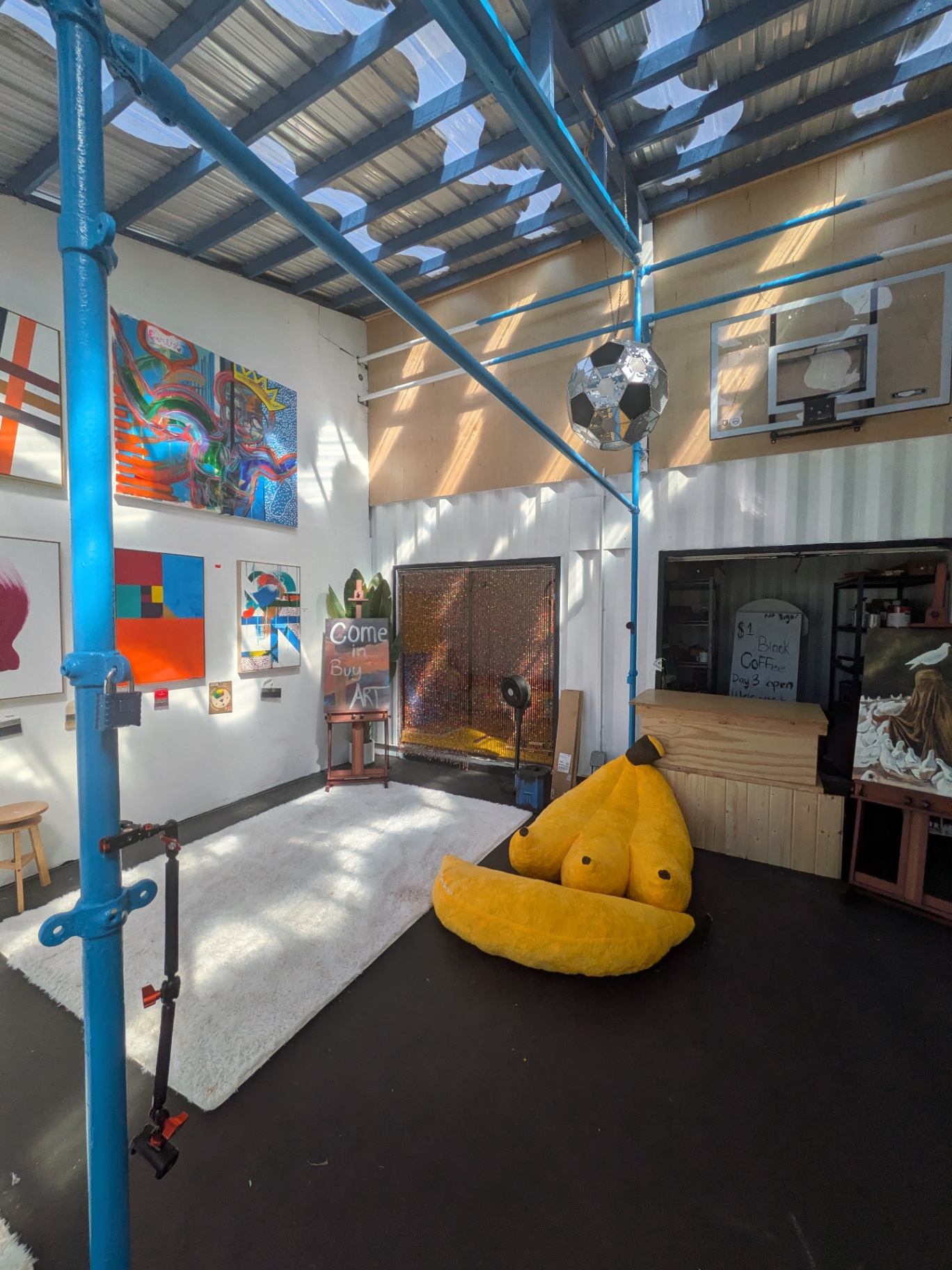 The Banana Lounge — Beanbags, the disco ball and the coffee bar